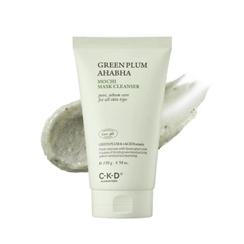 CKD Очищающая маска для лица с экстрактом зеленой сливы Green Plum AHA BHA Mochi Mask Cleanser