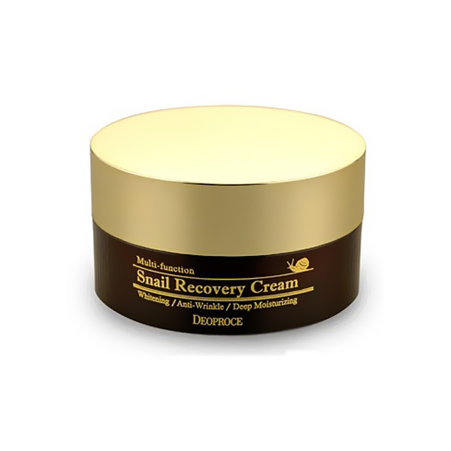 Deoproce Крем для лица с муцином улитки восстанавливающий Snail Recovery Cream Multi-function