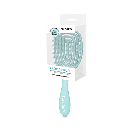 Массажная расчёска с ароматом жасмина Solomeya Wet Detangler Brush Oval Jasmine