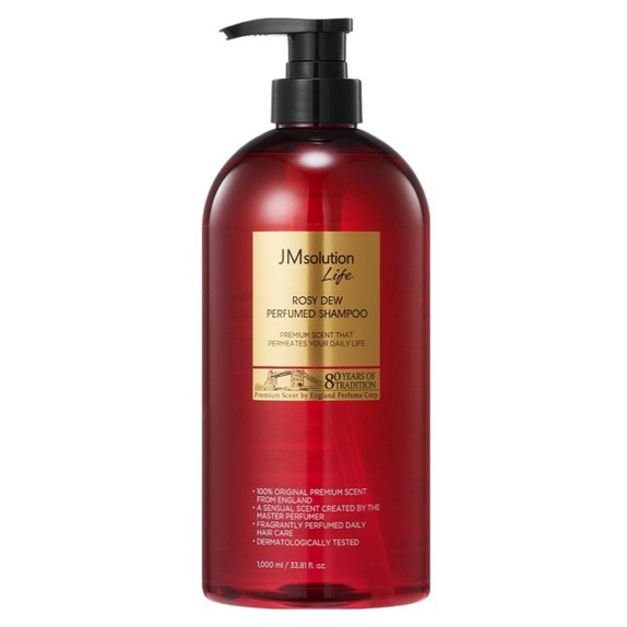 JMsolution Парфюмированный шампунь для волос Бергамот, Роза, Кедр Life Rosy Dew Perfumed Shampoo