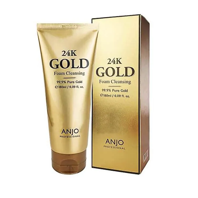 Пенка для умывания с биозолотом ANJO Professional Foam Cleansing 24K Gold
