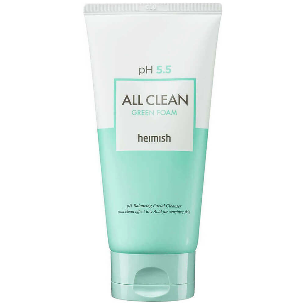 Слабокислотный гель для умывания Heimish pH 5.5 All Clean Green Foam