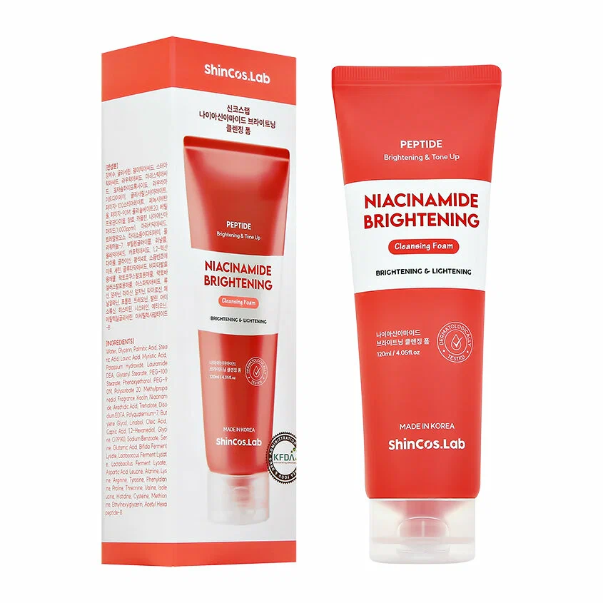 ShinCos.Lab Пенка для умывания c пептидами и ниацинамидом Niacinamide Brightening Peptide Cleanisng Foam