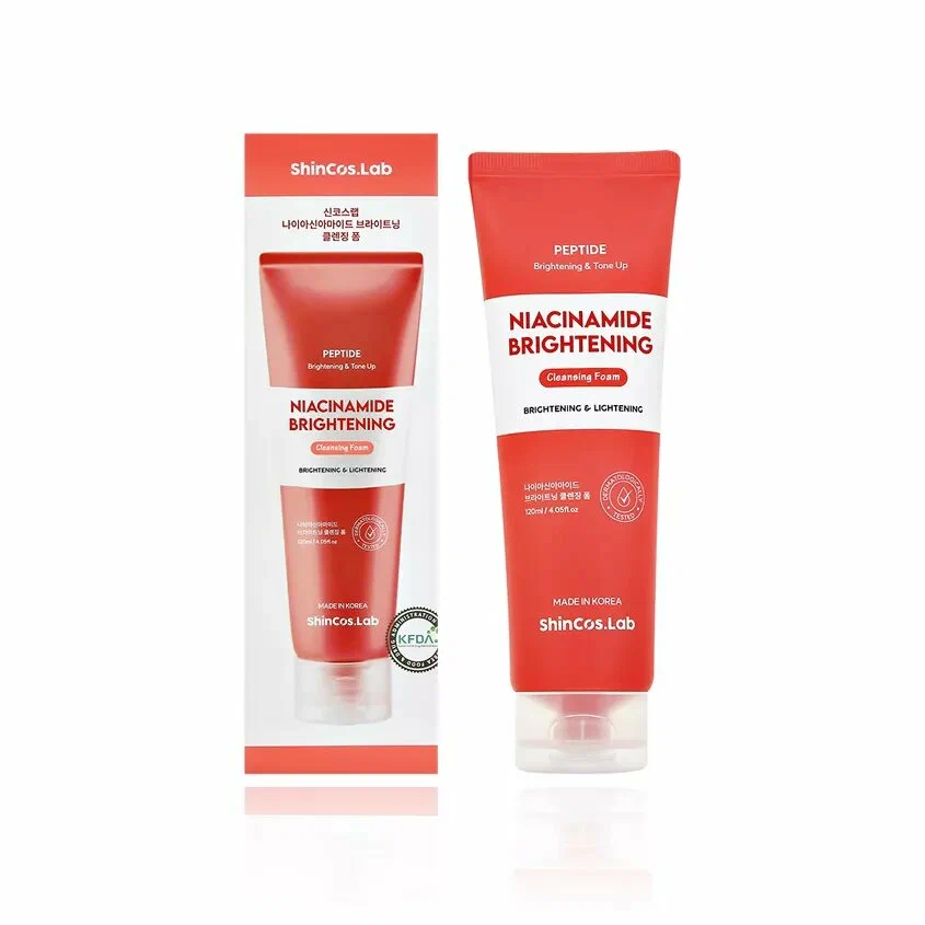 ShinCos.Lab Пенка для умывания c пептидами и ниацинамидом Niacinamide Brightening Peptide Cleanisng Foam