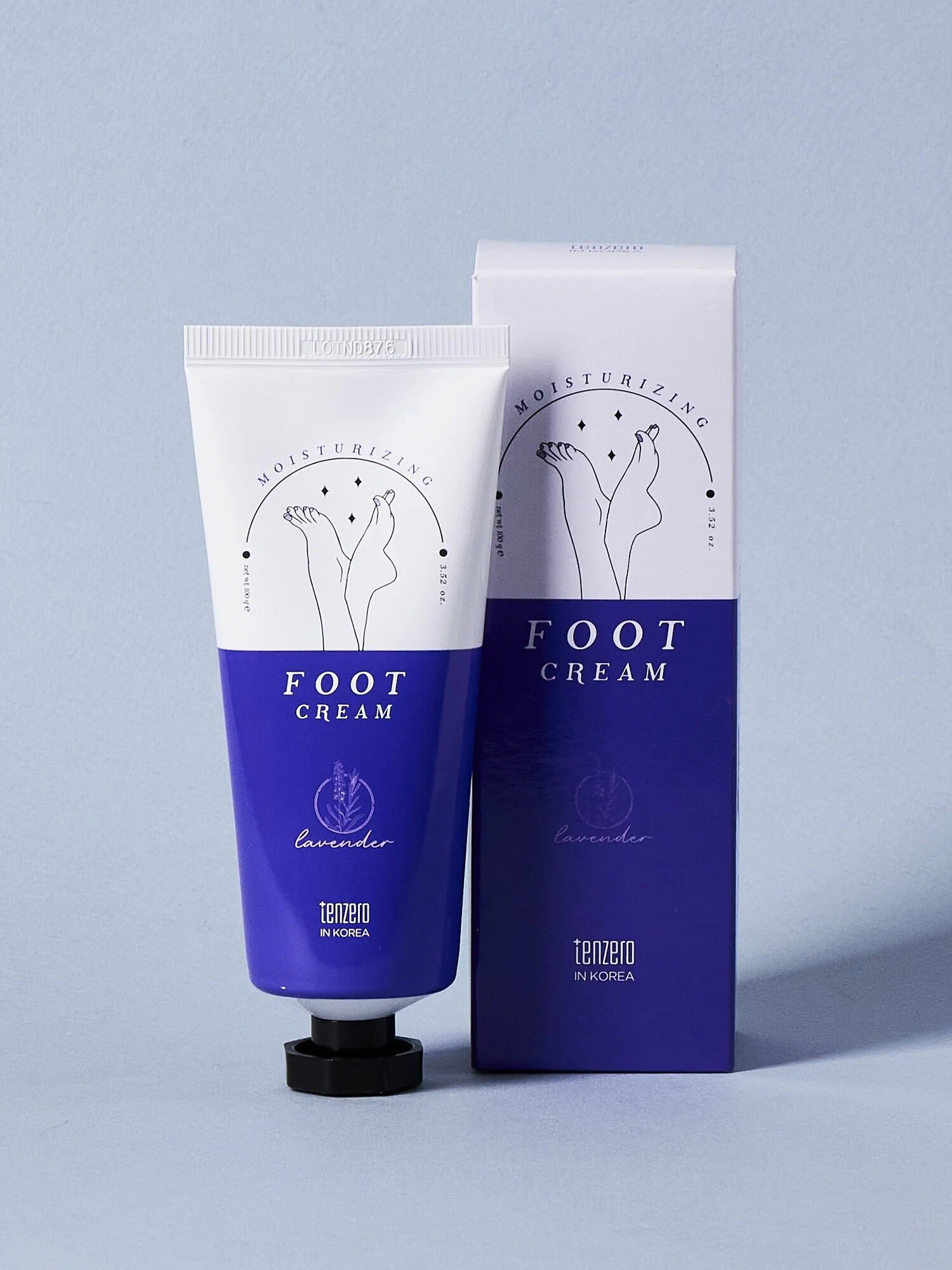 Tenzero Moisturizing Lavender Foot Cream Увлажняющий крем для ног с ароматом лаванды